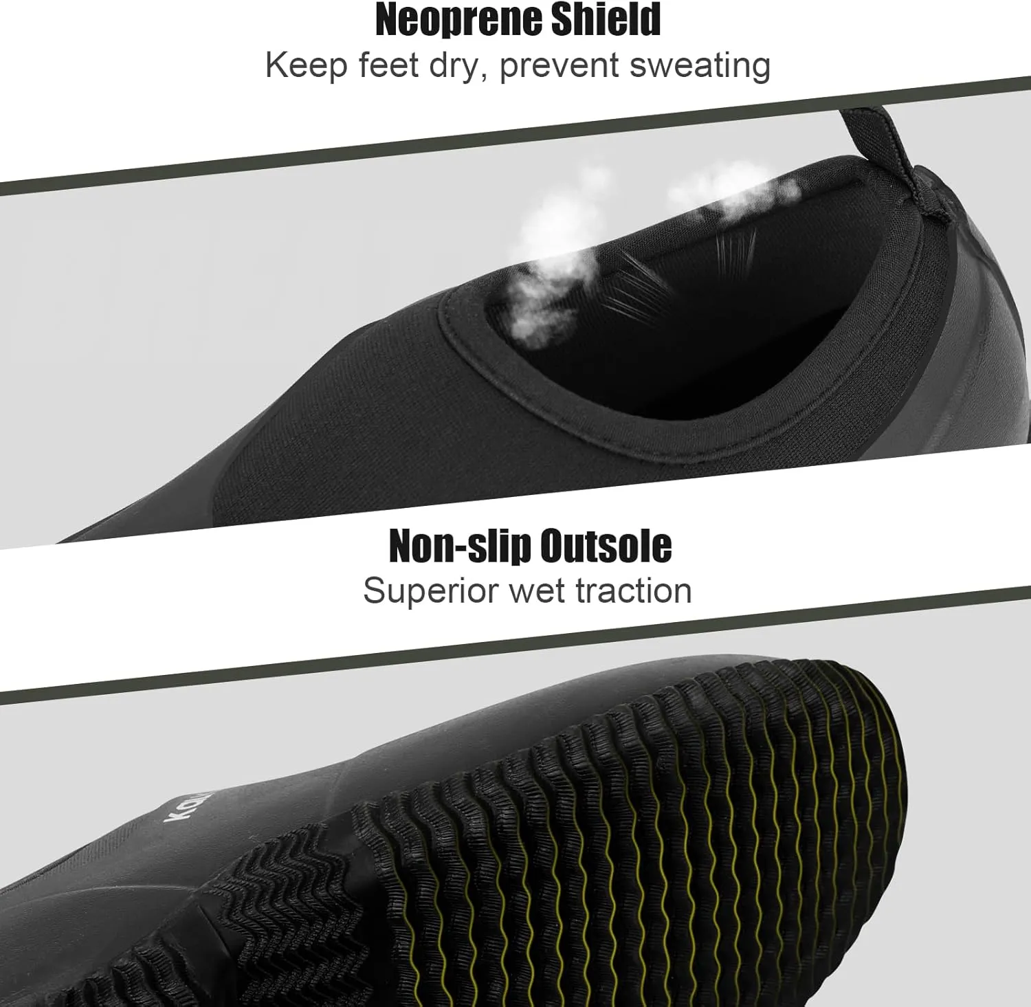 Kalkal Unisex Waterproof Garden Shoes, Men's Garden Boots,Women's Rain Shoes, Neoprene Rubber Footwear for Camping, Lawn Care, Gardening, Car Wash and Yard Work(Size 6-14)