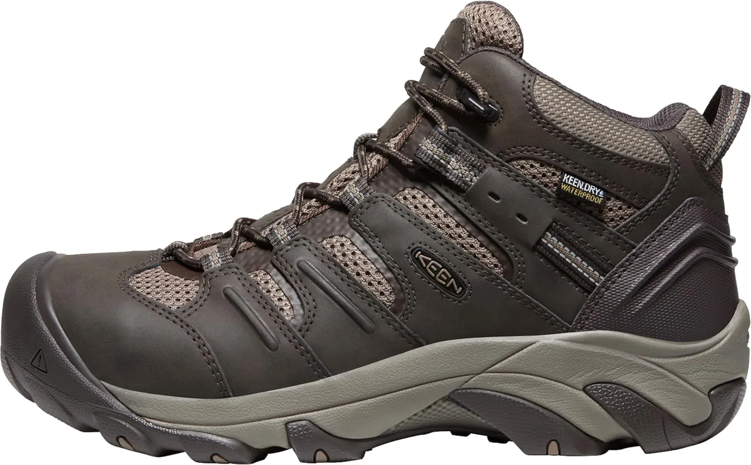 KEEN Utility Men's Lansing Mid Height Steel Toe Waterproof Work Boots