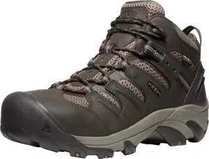 KEEN Utility Men's Lansing Mid Height Steel Toe Waterproof Work Boots