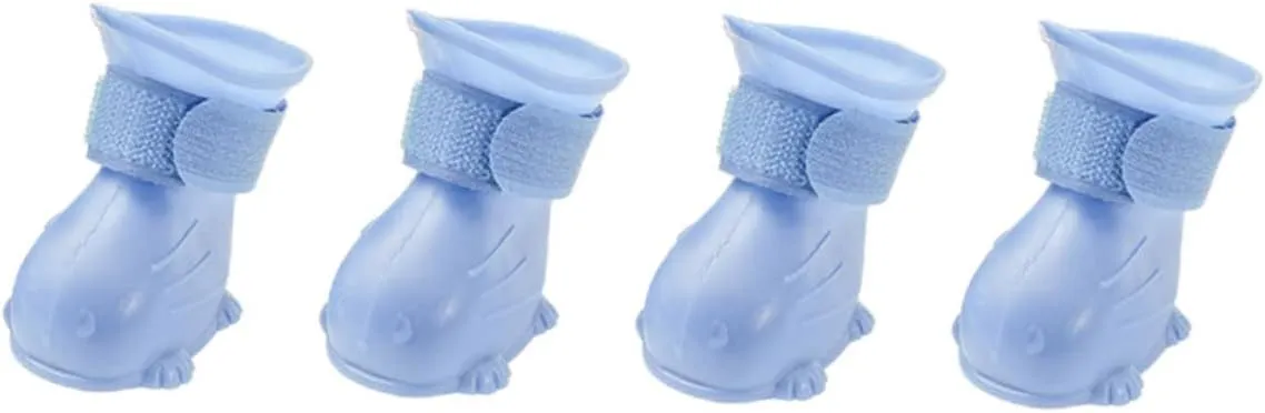 KESYOO 4Pcs Slip Dog Rain Boots Shoes for Dogs Breathable Outdoor Rain Shoes for Daily Use Rainy Days