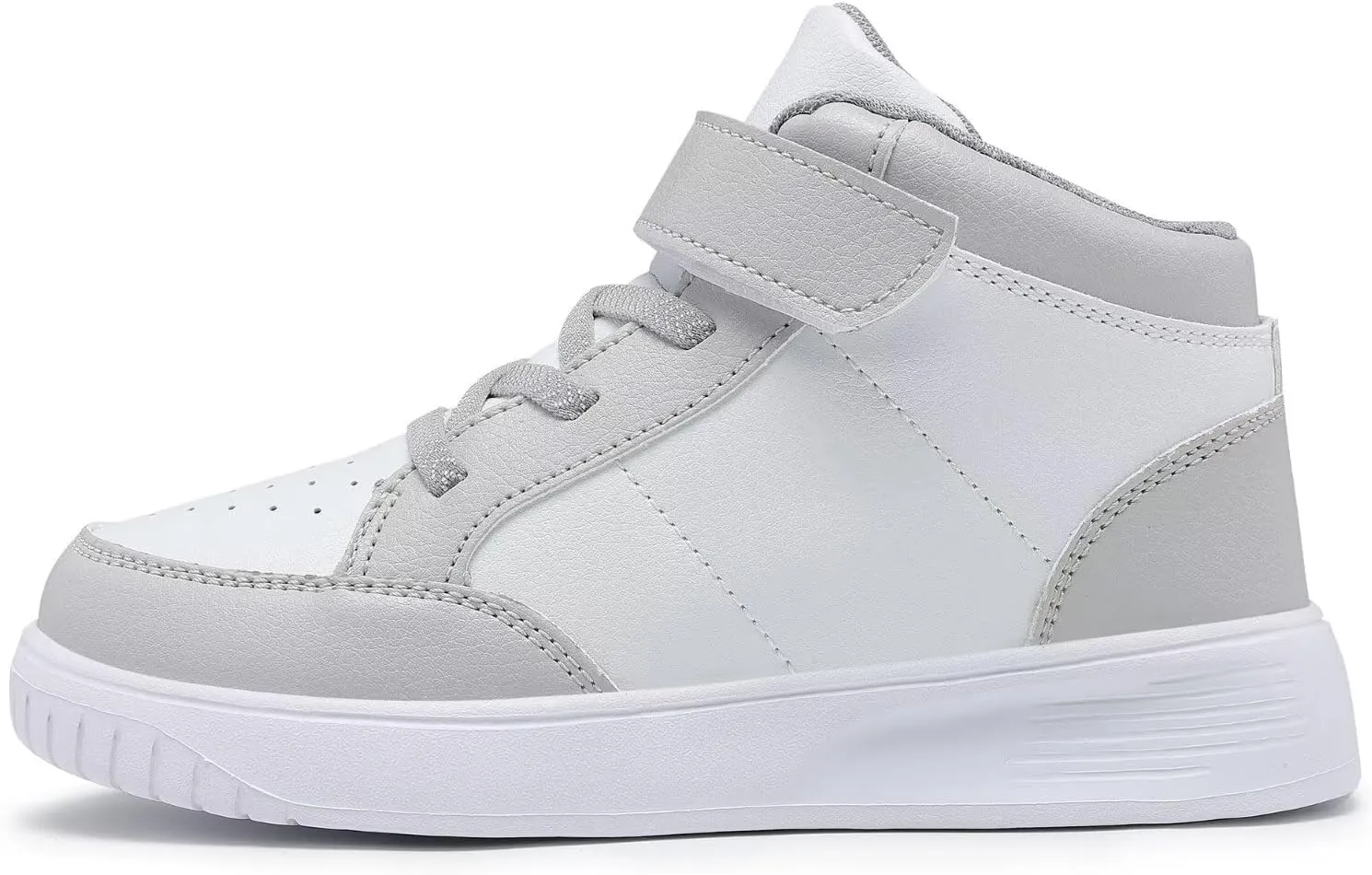 Kids Sneakers Boys Running Shoes Girls High Top Casual Lightweight Classic Adjustable Strap Sneakers