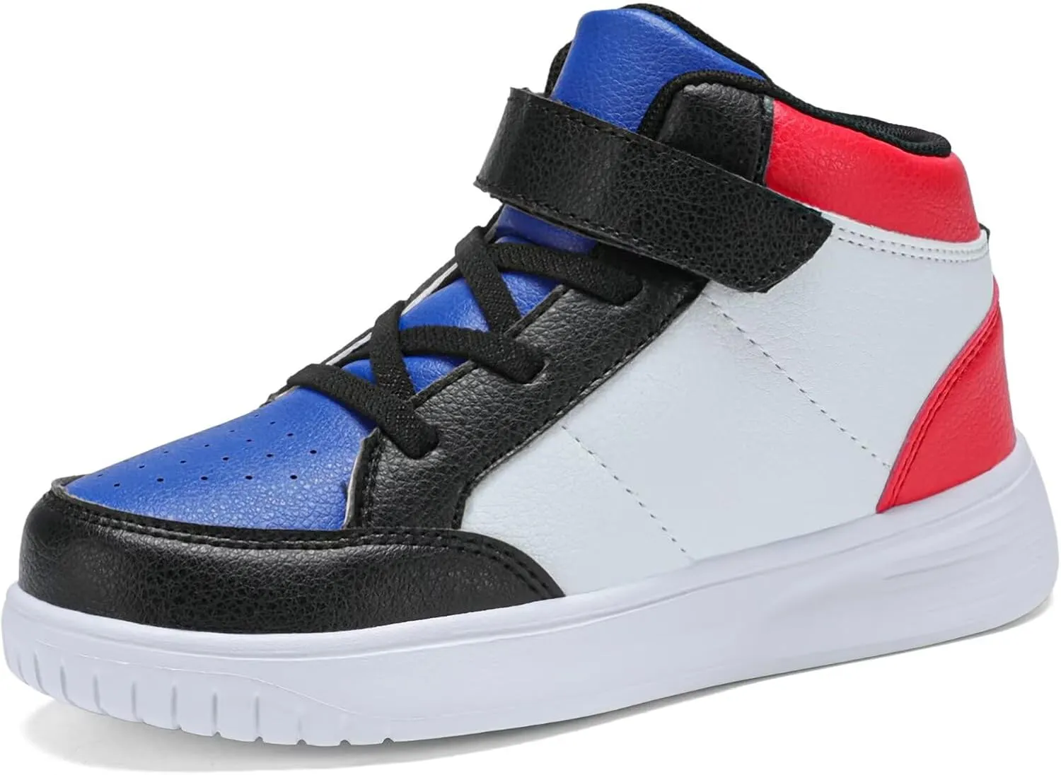 Kids Sneakers Boys Running Shoes Girls High Top Casual Lightweight Classic Adjustable Strap Sneakers