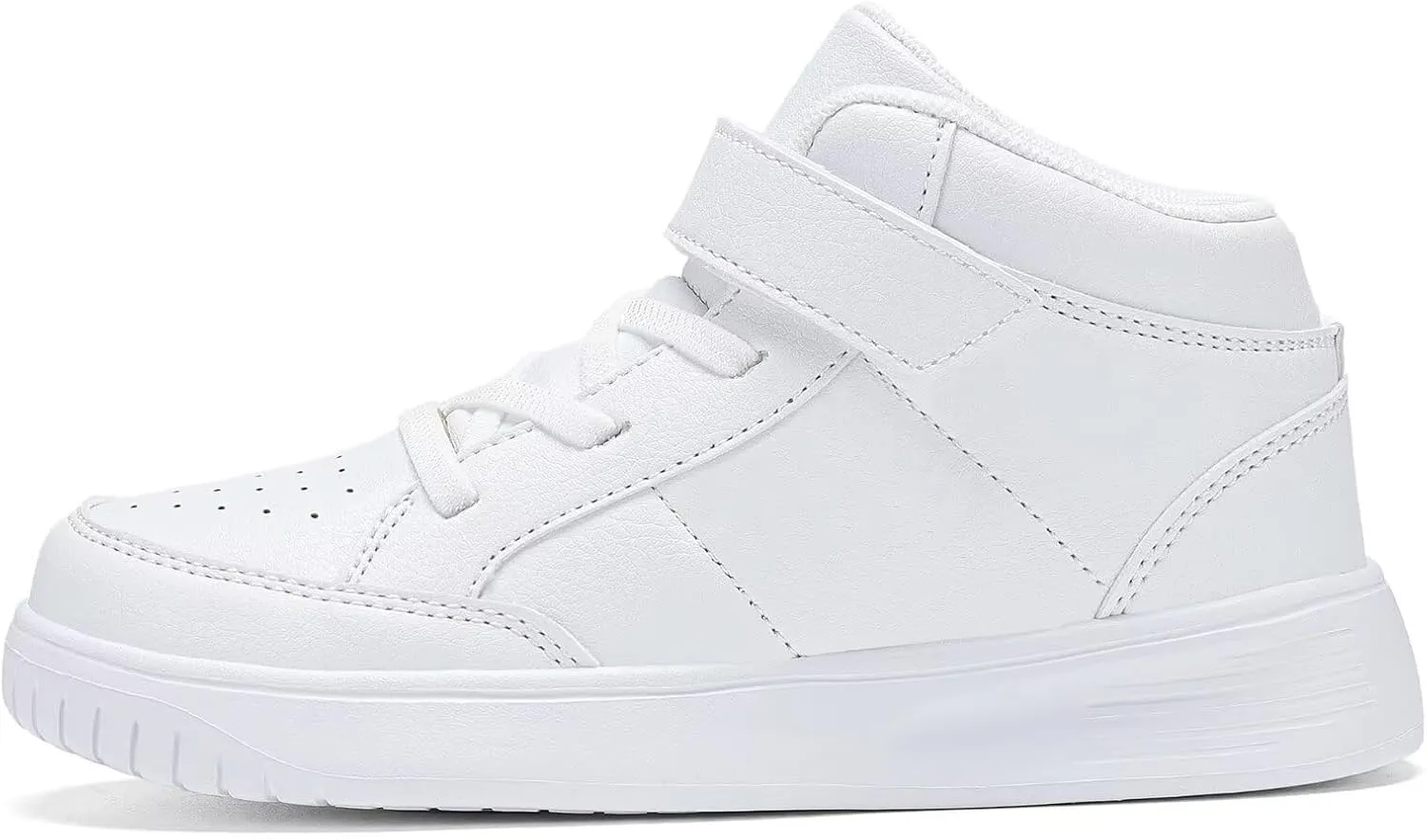 Kids Sneakers Boys Running Shoes Girls High Top Casual Lightweight Classic Adjustable Strap Sneakers