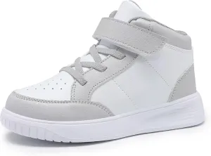 Kids Sneakers Boys Running Shoes Girls High Top Casual Lightweight Classic Adjustable Strap Sneakers