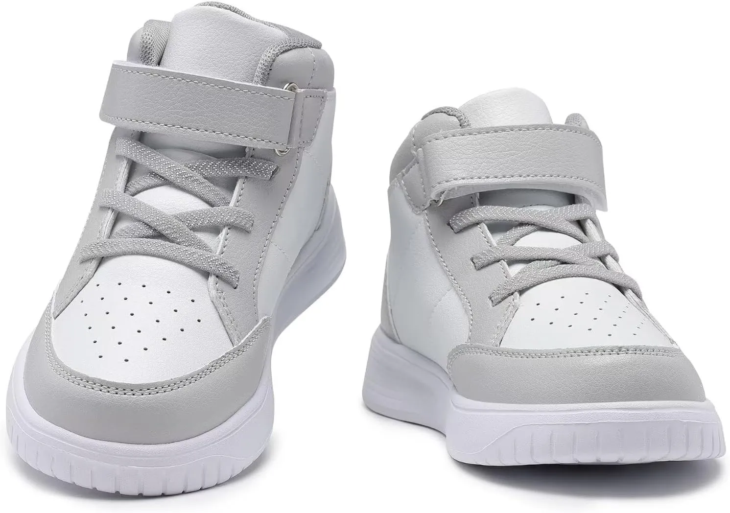 Kids Sneakers Boys Running Shoes Girls High Top Casual Lightweight Classic Adjustable Strap Sneakers