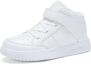 Kids Sneakers Boys Running Shoes Girls High Top Casual Lightweight Classic Adjustable Strap Sneakers