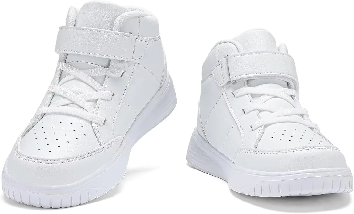 Kids Sneakers Boys Running Shoes Girls High Top Casual Lightweight Classic Adjustable Strap Sneakers