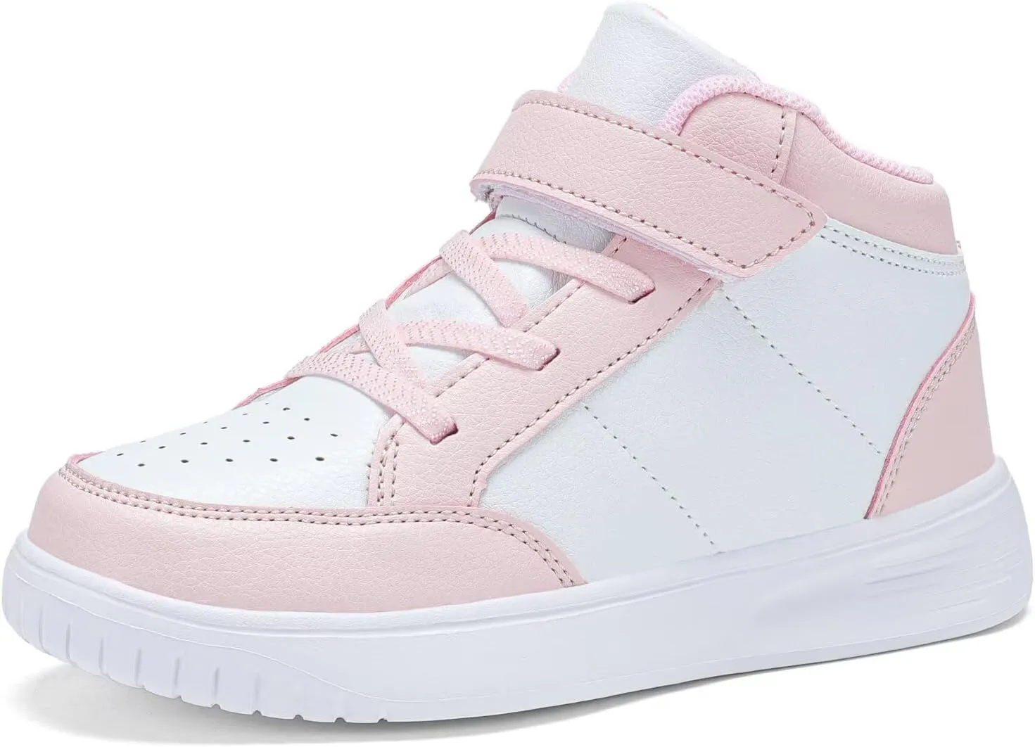 Kids Sneakers Boys Running Shoes Girls High Top Casual Lightweight Classic Adjustable Strap Sneakers