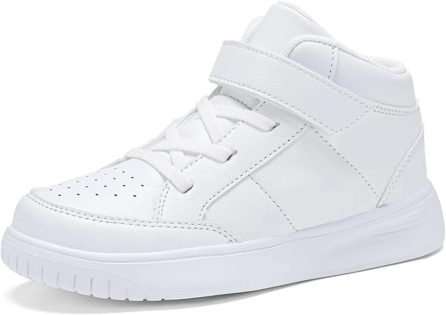 Kids Sneakers Boys Running Shoes Girls High Top Casual Lightweight Classic Adjustable Strap Sneakers