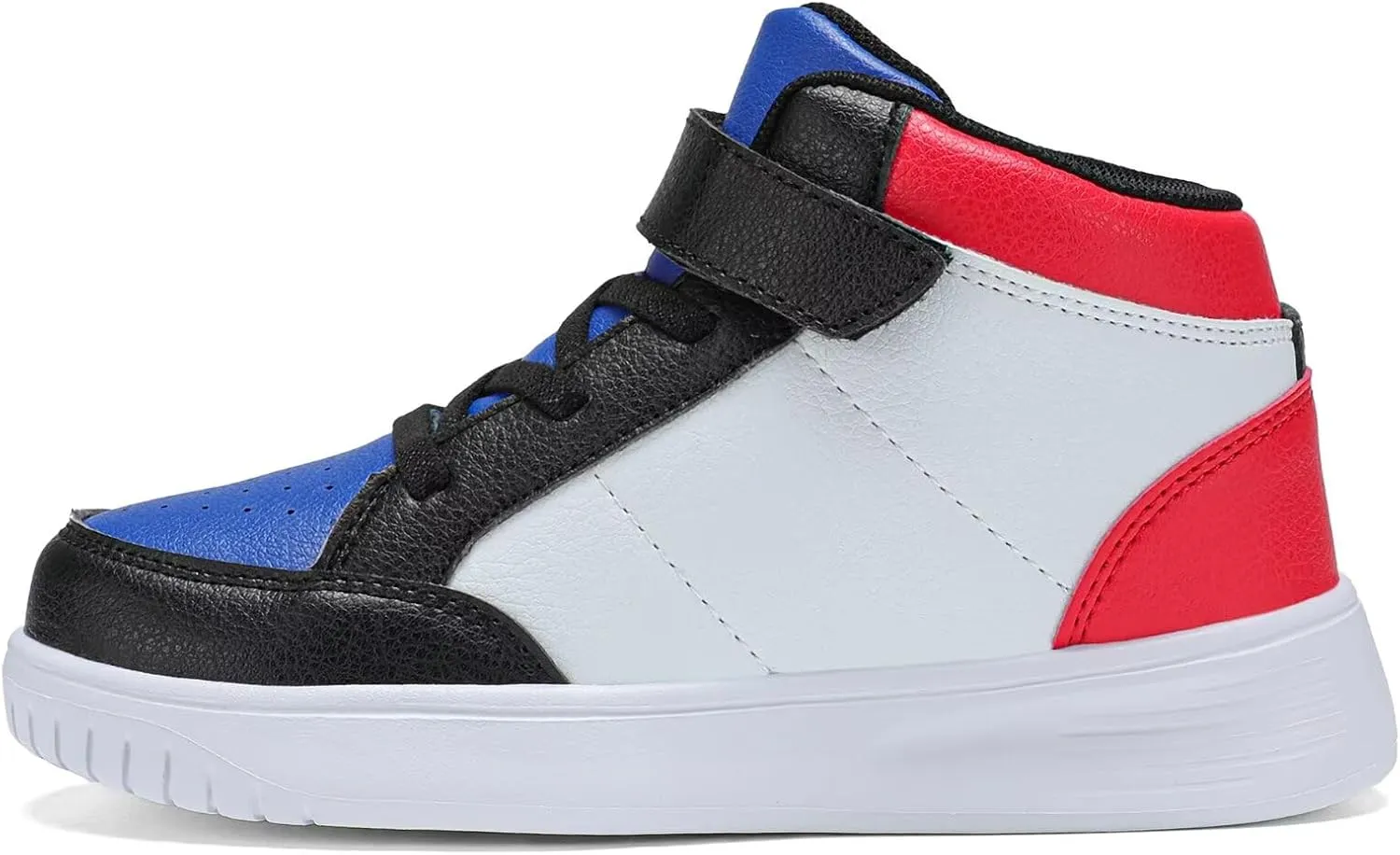 Kids Sneakers Boys Running Shoes Girls High Top Casual Lightweight Classic Adjustable Strap Sneakers