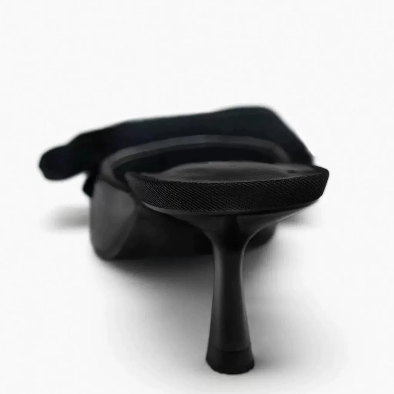 Kitten Heel Bow Mules for Women Slip On Mules