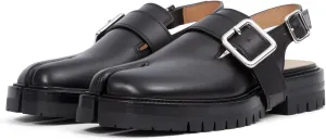 KOKOMOMO Women Split Toe Penny Loafers Gothic Platform Slingback Heels Japanese Tabi Shoes Chunky Low Heels Oxford Shoes Flats Mules with Buckle