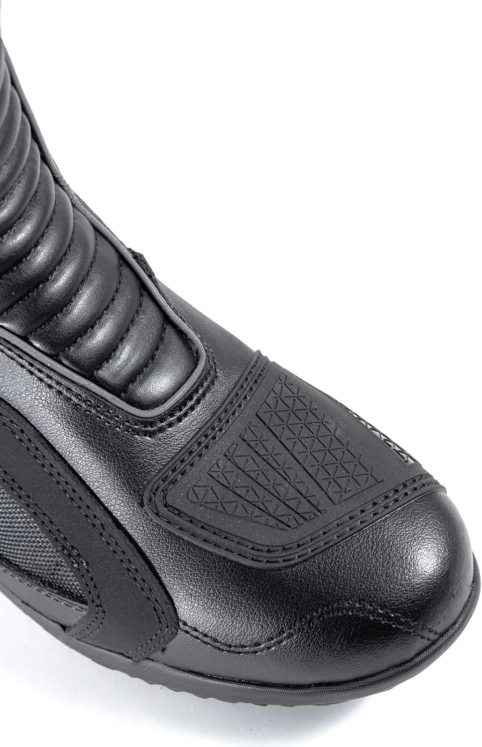 KRONOX Armored Motorcycle Boots for Men & Women - Comfortable Fit Riding Boots with Zipper, Anti-Slip Sole, Reflective Gear for Touring & Street