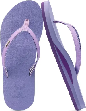 KuaiLu Womens Arch Support Flip Flops Comfortable Yoga Mat Slip on Summer Beach Walking Thong Cushion Sandals