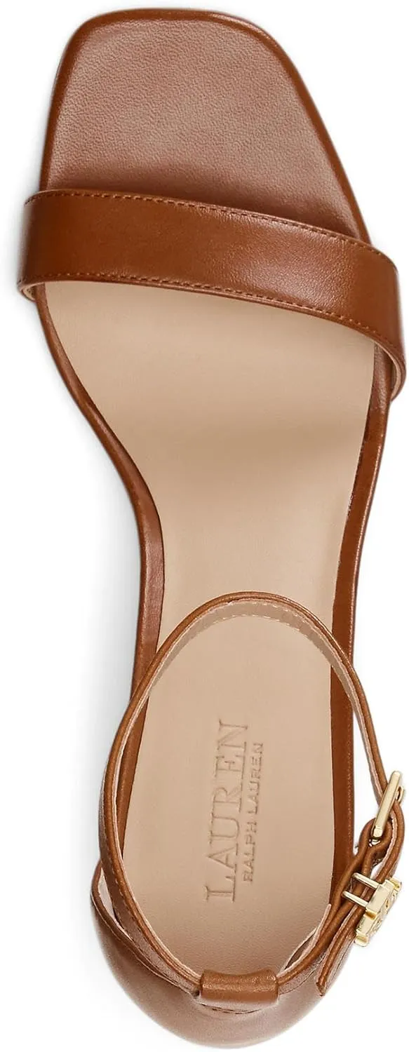 Lauren Ralph Lauren Women's Logan Burnished Leather Sandal