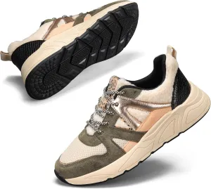 LUCKY STEP Women‘s Fashion Cusual Sneakers Platform Classic Leopard Walking Tennis Travel Shoes Chunky Colorful Lifestyle Sneakers
