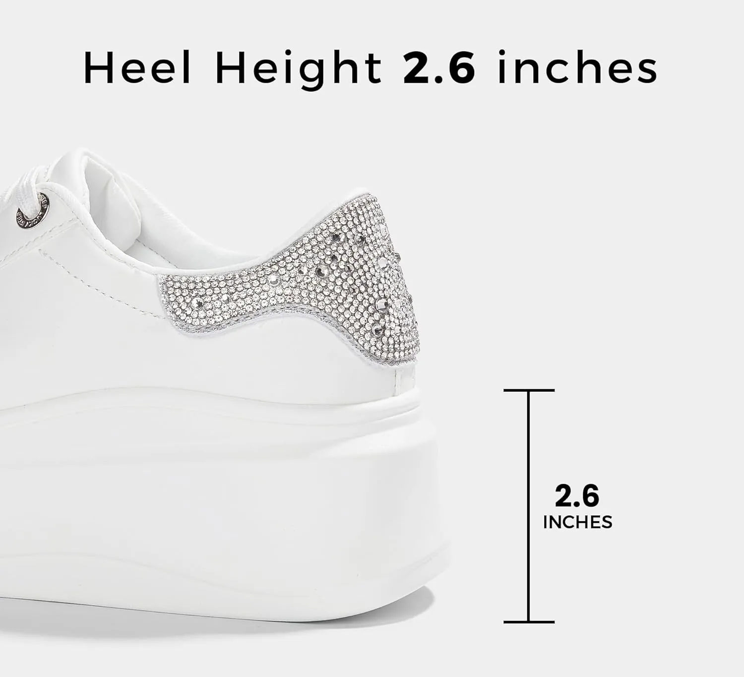 LUCKY STEP Women's Platform Fashion Sneakers Faux Leather Classic Tennis Shoes Low Top Casual Walking Shoes