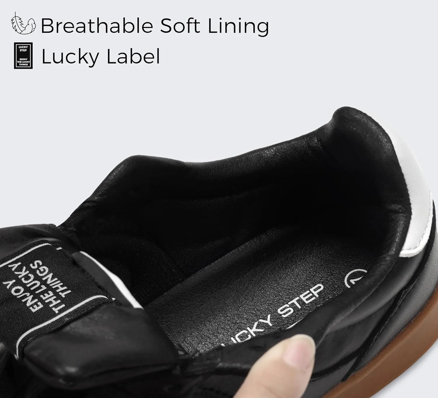 LUCKY STEP Women's Retro Fashion Sneakers Classic Casual Walking Shoes Non Slip Comfort Skate Shoes