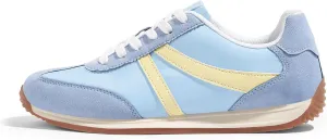 LUCKY STEP Women's Retro Fashion Sneakers Non Slip Comfortable Casual Running Shoes Breathable Classic Walking Trainers
