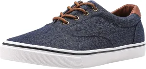Men's Black Classic Low Top Shoes Canvas Fashion Sneaker with Soft Insole Causal Dress Shoes for Men Comfortable Walking Shoes