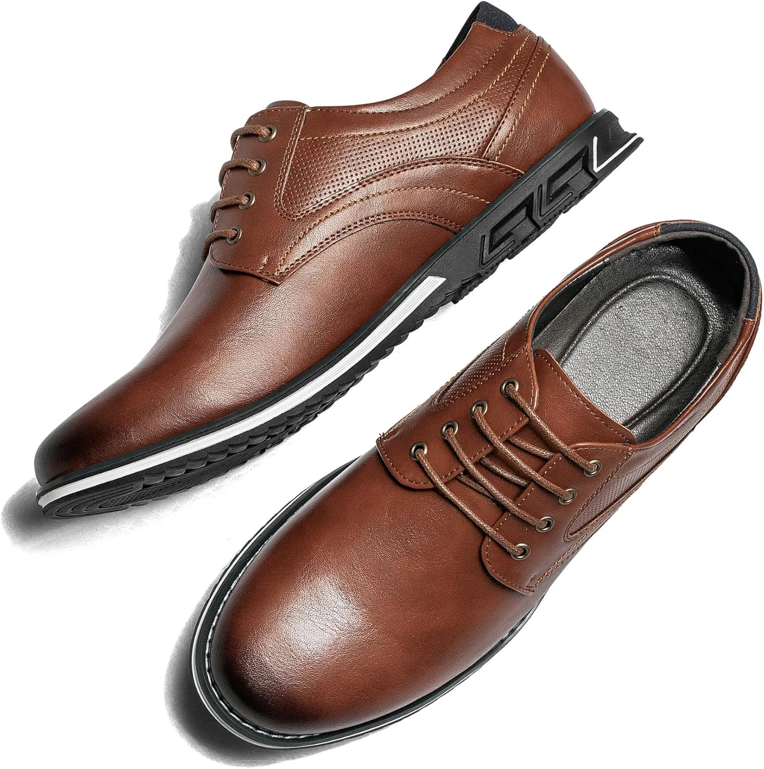 Men's Casual Dress Shoes Comfortable Fashion Dress Sneakers Men Office Classic Mens Oxfords Leather Business Casual Shoes Formal