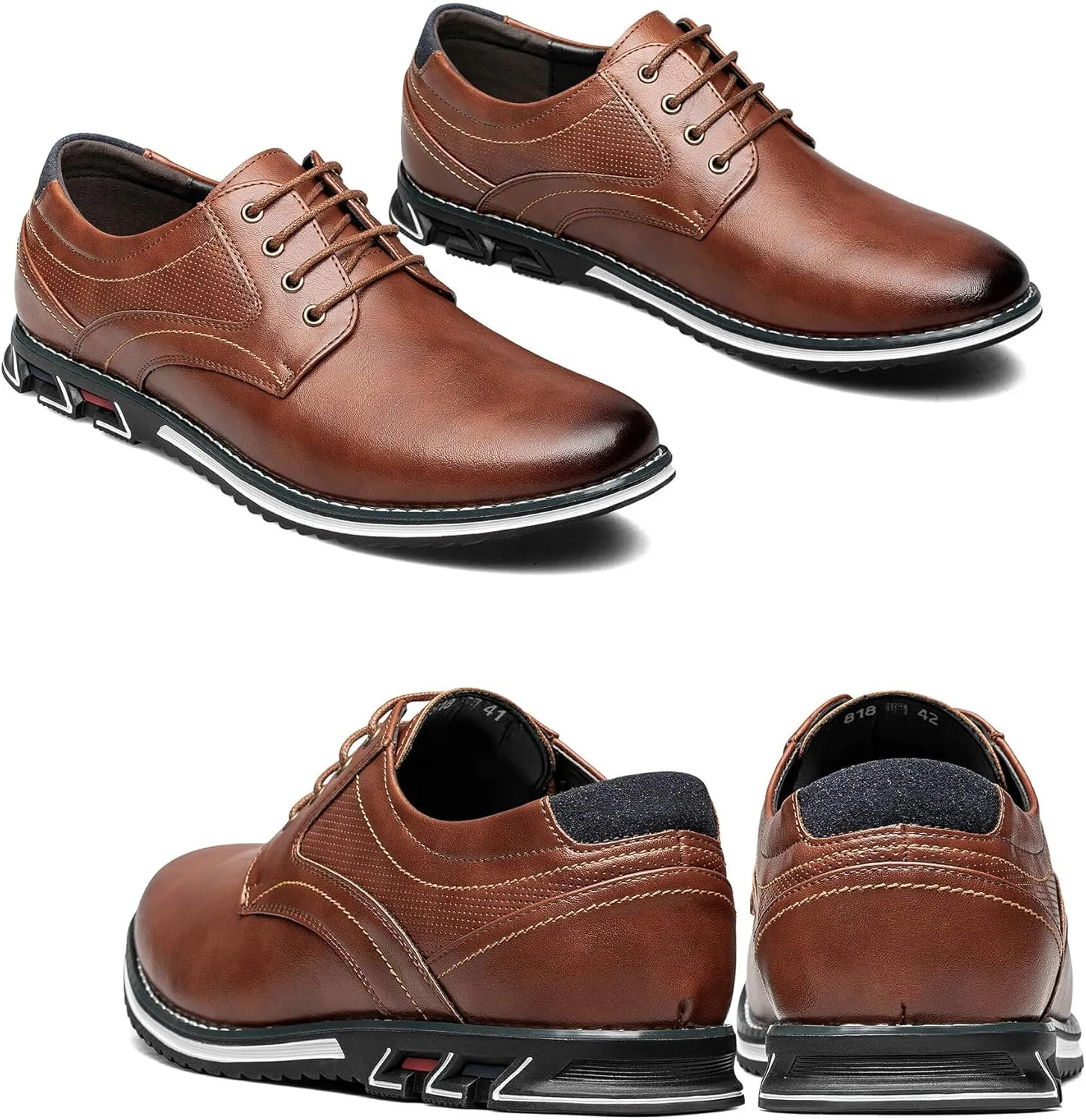 Men's Casual Dress Shoes Comfortable Fashion Dress Sneakers Men Office Classic Mens Oxfords Leather Business Casual Shoes Formal