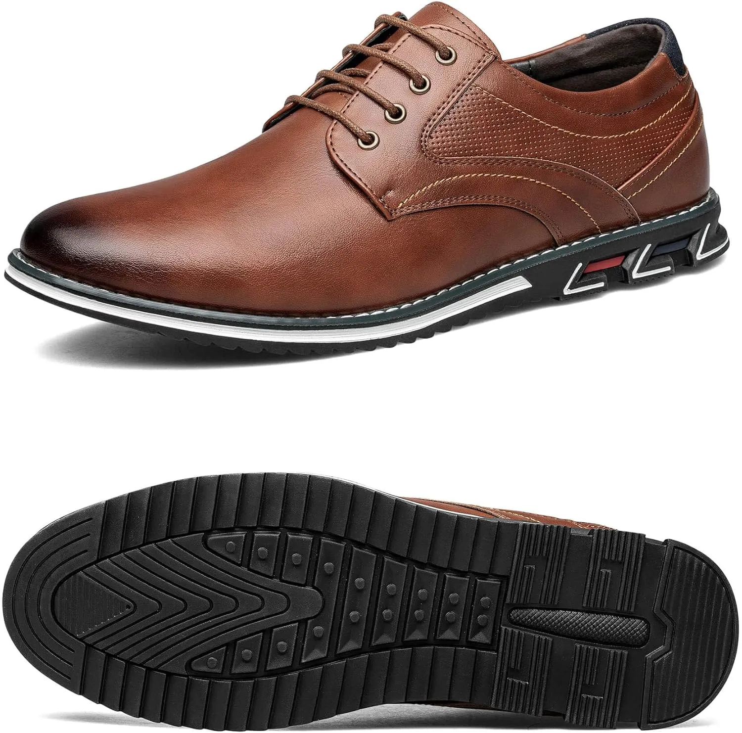 Men's Casual Dress Shoes Comfortable Fashion Dress Sneakers Men Office Classic Mens Oxfords Leather Business Casual Shoes Formal
