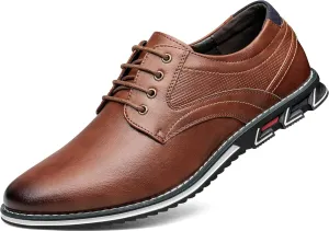 Men's Casual Dress Shoes Comfortable Fashion Dress Sneakers Men Office Classic Mens Oxfords Leather Business Casual Shoes Formal