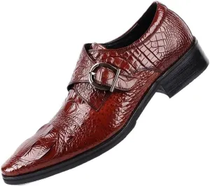 Men's Comfort Orthopedic Dress Shoes, Business Loafers, Faux Crocodile Leather, Wedding Shoes for Men, Stylish Formal Gentleman Footwear