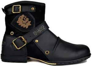Men's Retro Hiking Boots Classic Breathable Lightweight Non-Slip Outdoor Zip Motorcycle Boots Cowboy Boots