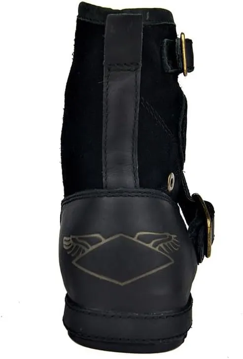 Men's Retro Hiking Boots Classic Breathable Lightweight Non-Slip Outdoor Zip Motorcycle Boots Cowboy Boots