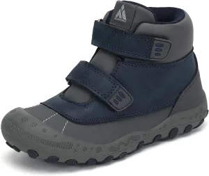Mishansha Unisex-Child Outdoor Ankle Hiking Boots Boys Girls Trekking Walking Shoes with Hook and Loop