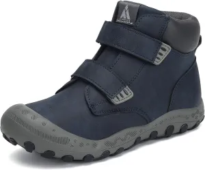 Mishansha Unisex-Child Outdoor Ankle Hiking Boots Boys Girls Trekking Walking Shoes with Hook and Loop