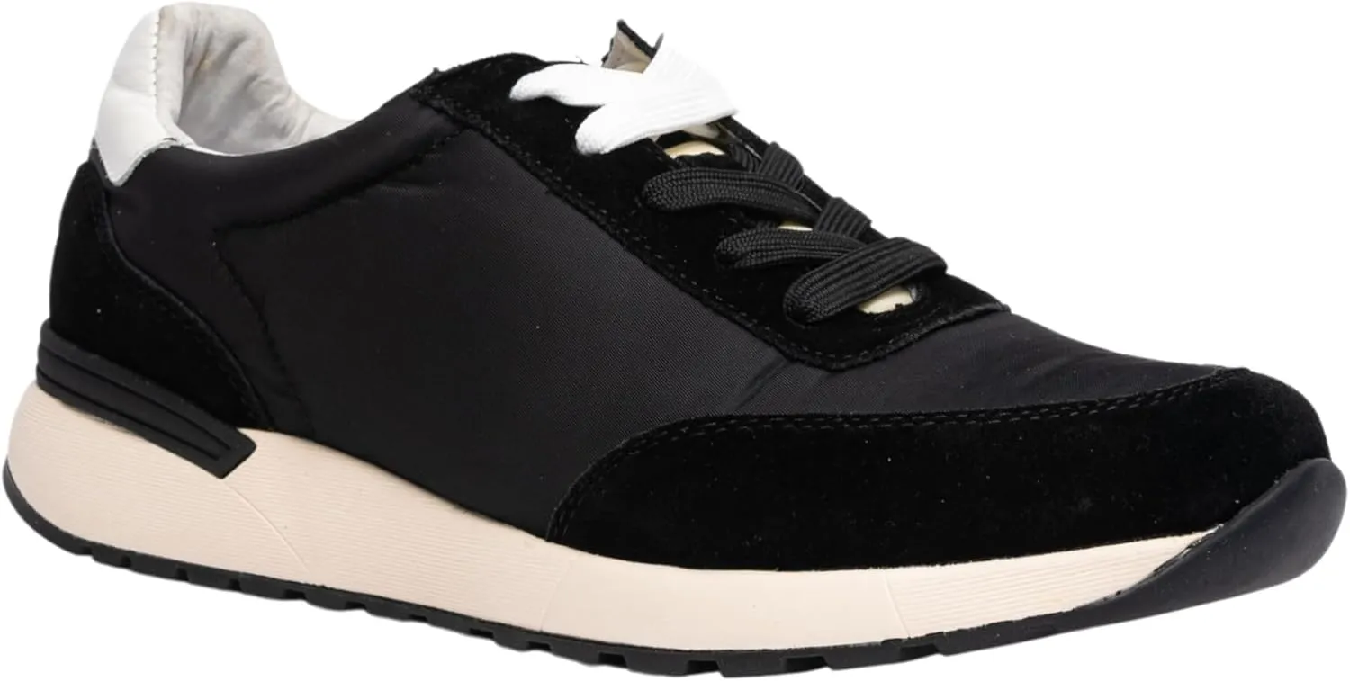 Modern Runner, Retro Fashion Sneakers. Lightweight Walking and Comfortable Everyday Shoes. Nylon-Suede, Rubber Sole