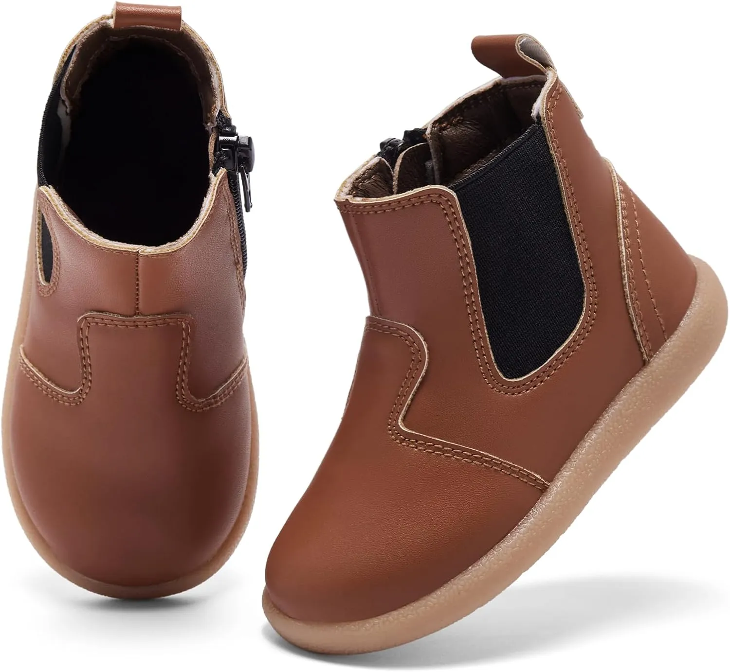 MORENDL Baby Boy & Girl Boots Infant First Walking Shoes Toddler Non-Slip Lace-Up Dress Shoes