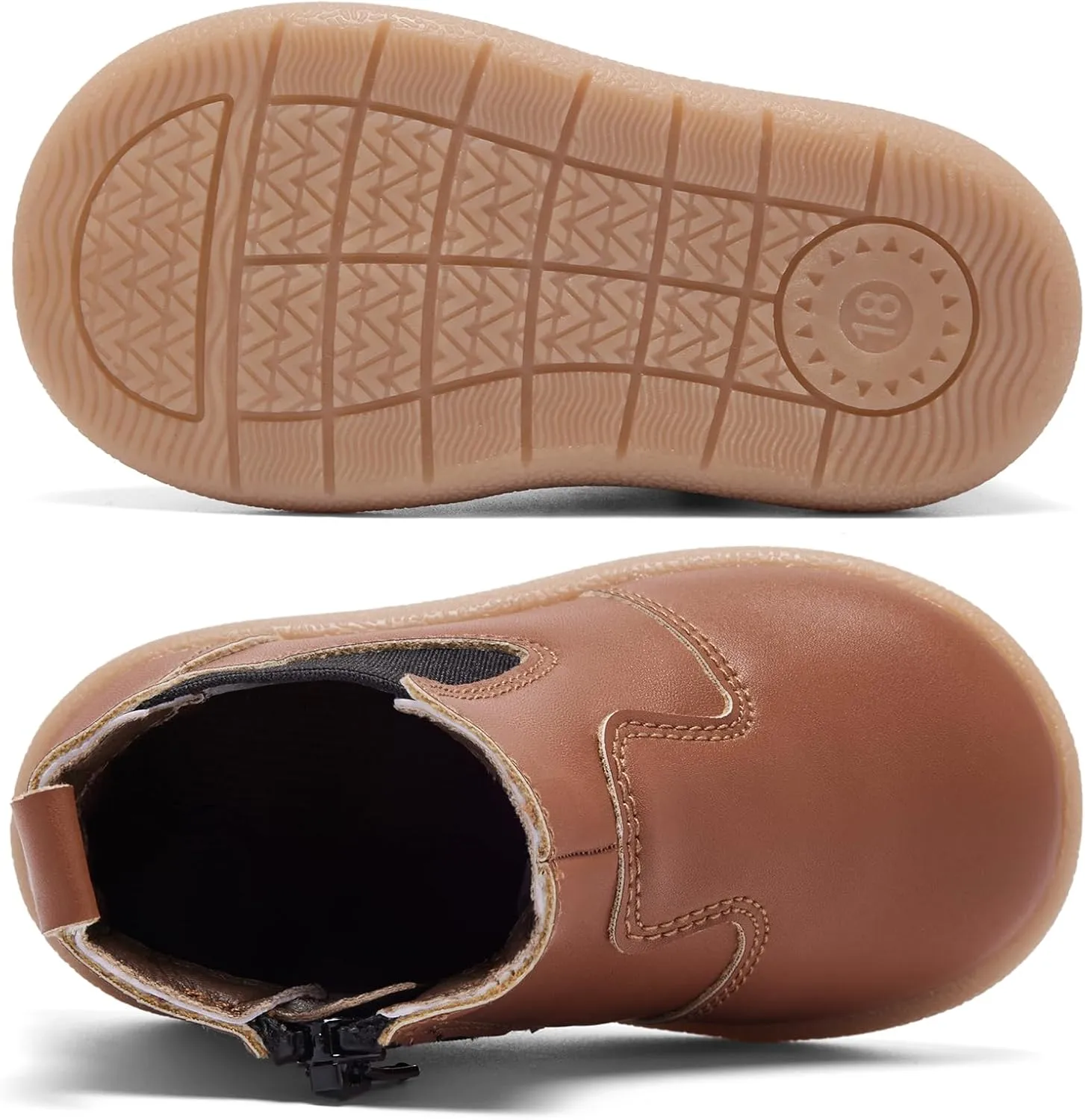MORENDL Baby Boy & Girl Boots Infant First Walking Shoes Toddler Non-Slip Lace-Up Dress Shoes
