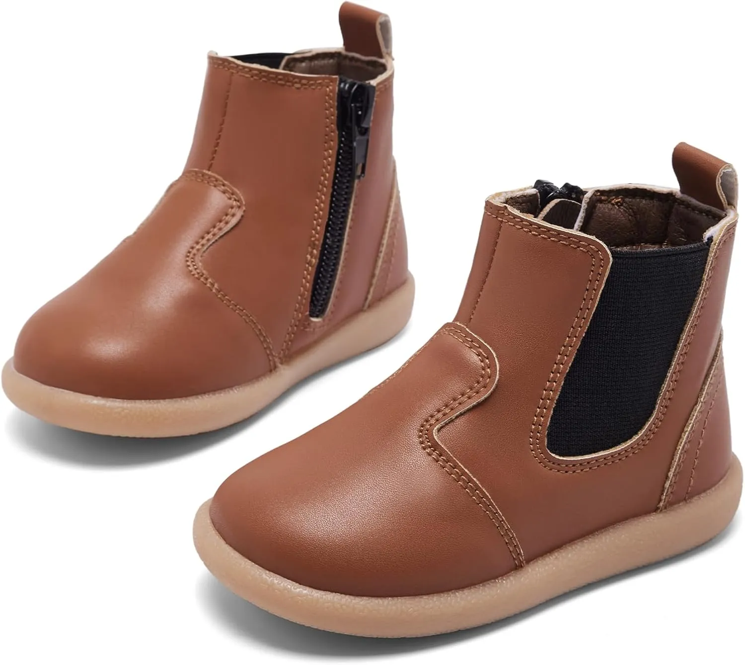 MORENDL Baby Boy & Girl Boots Infant First Walking Shoes Toddler Non-Slip Lace-Up Dress Shoes