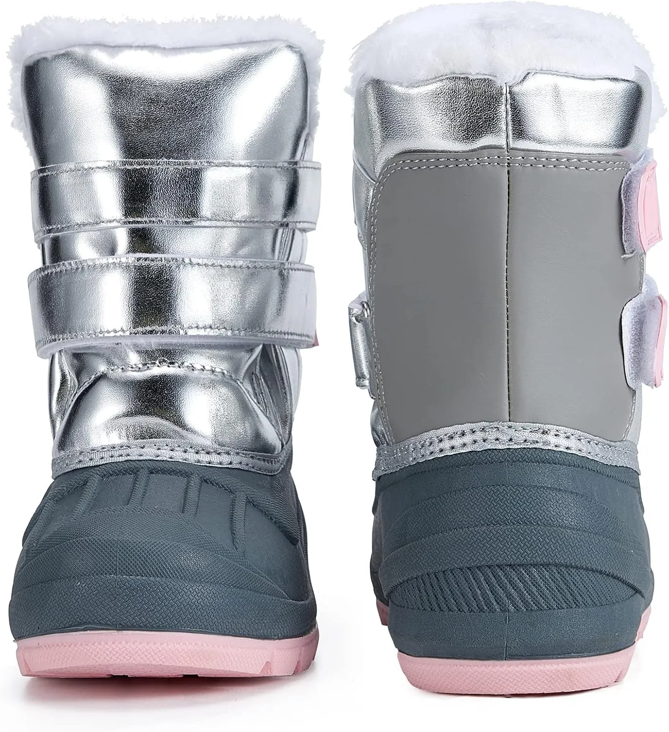 MORENDL Toddler Winter Snow Boots Waterproof Insulated Faux Fur Boys Girls Hiking Boots (Toddler/Little Kid)