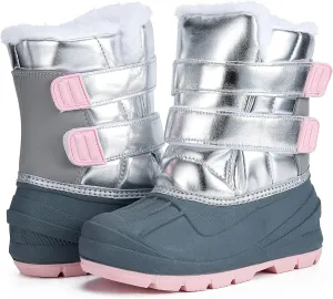 MORENDL Toddler Winter Snow Boots Waterproof Insulated Faux Fur Boys Girls Hiking Boots (Toddler/Little Kid)