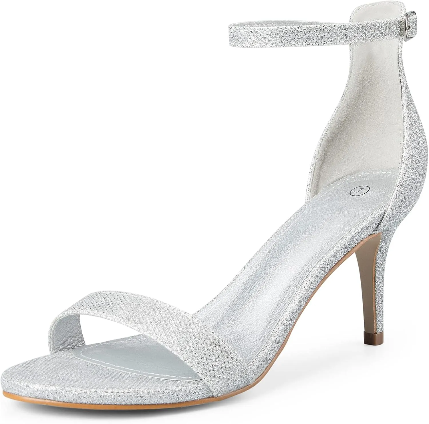 mysoft Women's Stilettos Classic Strappy Open Toe Pump Heel Sandals