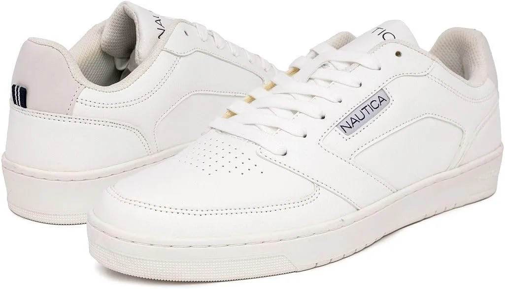 Nautica Men's Casual Lace-Up Sneakers - Classic Low-Top Tennis Fashion Sneakers