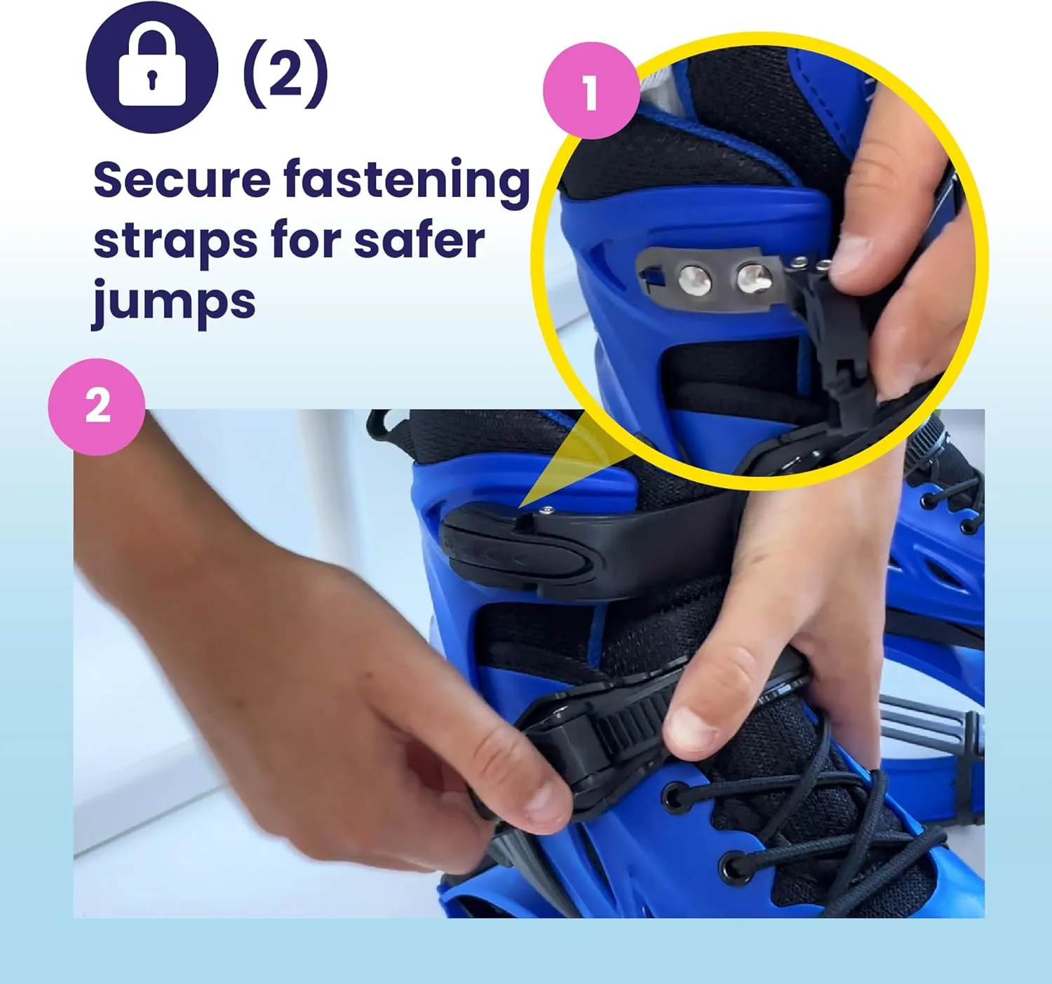 New Bounce Jumping Shoes for Kids - Premium Moon Shoes, Kangaroo Jumping Shoes, Safe and Adjustable Fit, Bouncing Shoes for Exercise and Fun