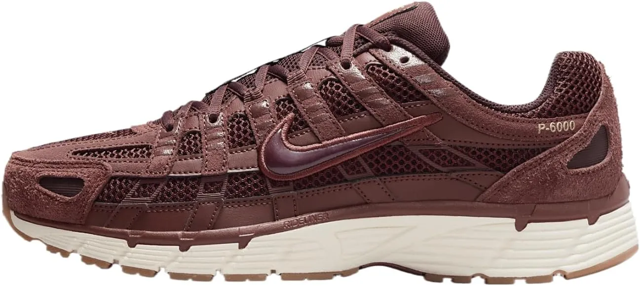 Nike P-6000 SE Men's Shoes (HF0015-200, Dark Pony/Metallic Gold/Pale Ivory/Burgundy)