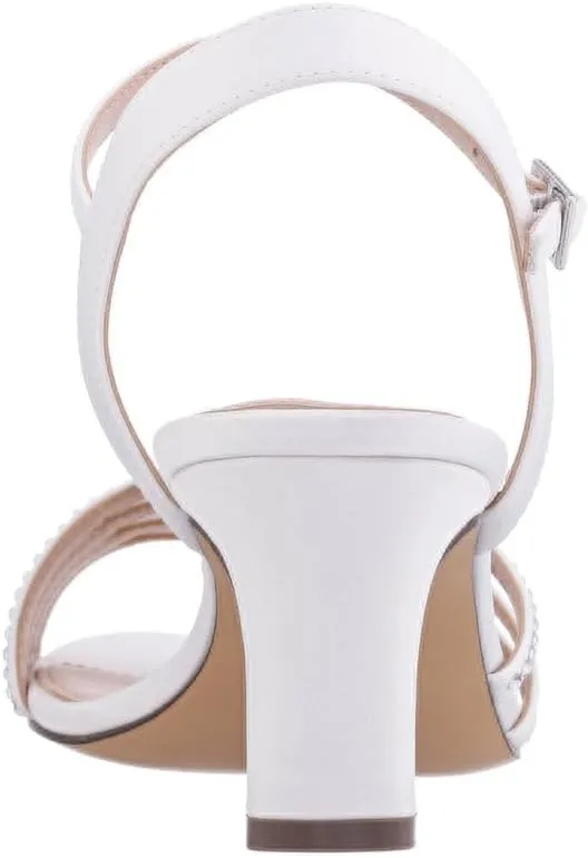 NINA Nelena - Women's Sparkling Dress Sandals with Crystal Embellishments Shoes - Elegant and Comfortable heeled Sandals for Women - Casual and Dress - Women Shoes