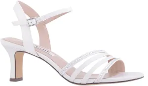 NINA Nelena - Women's Sparkling Dress Sandals with Crystal Embellishments Shoes - Elegant and Comfortable heeled Sandals for Women - Casual and Dress - Women Shoes