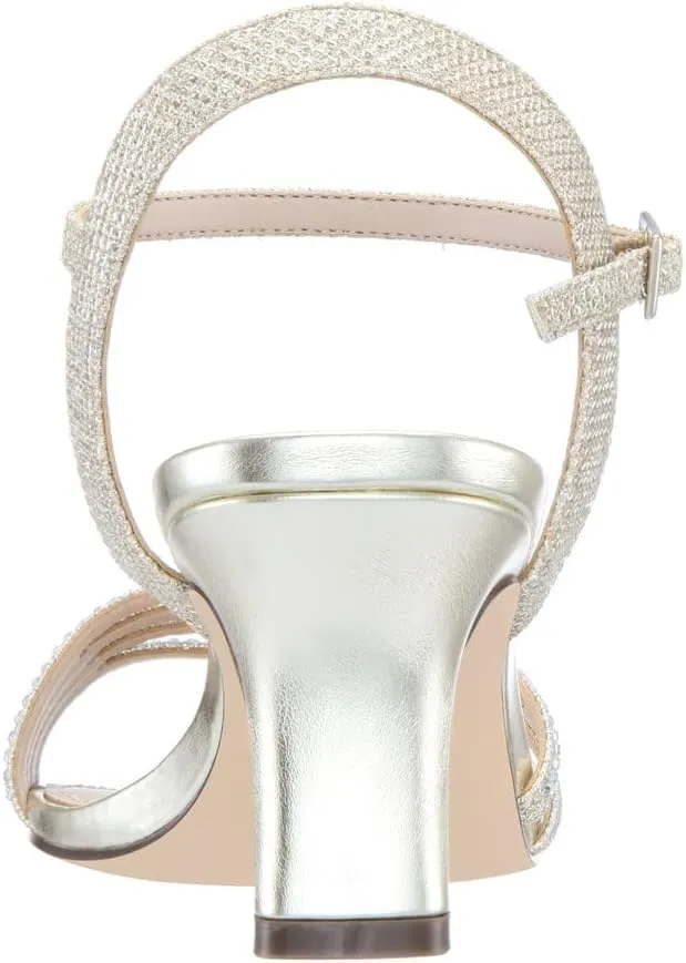 NINA Nelena - Women's Sparkling Dress Sandals with Crystal Embellishments Shoes - Elegant and Comfortable heeled Sandals for Women - Casual and Dress - Women Shoes