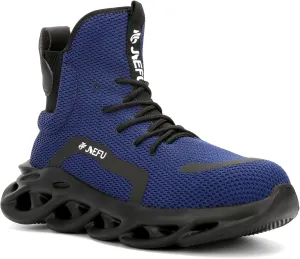 ORISTACO Work Safety Boots Breathable Lightweight Steel Toe Industrial Construction Landscaping Tennis Sneakers