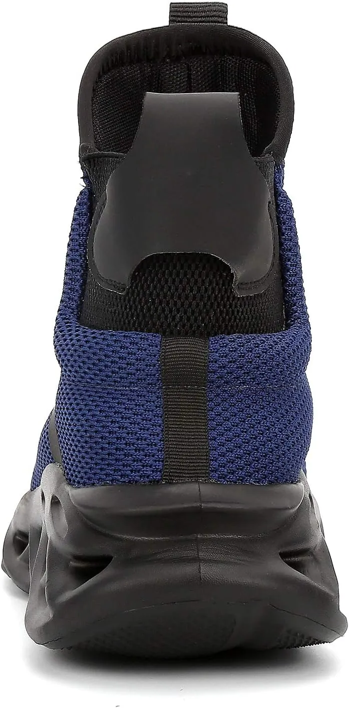 ORISTACO Work Safety Boots Breathable Lightweight Steel Toe Industrial Construction Landscaping Tennis Sneakers