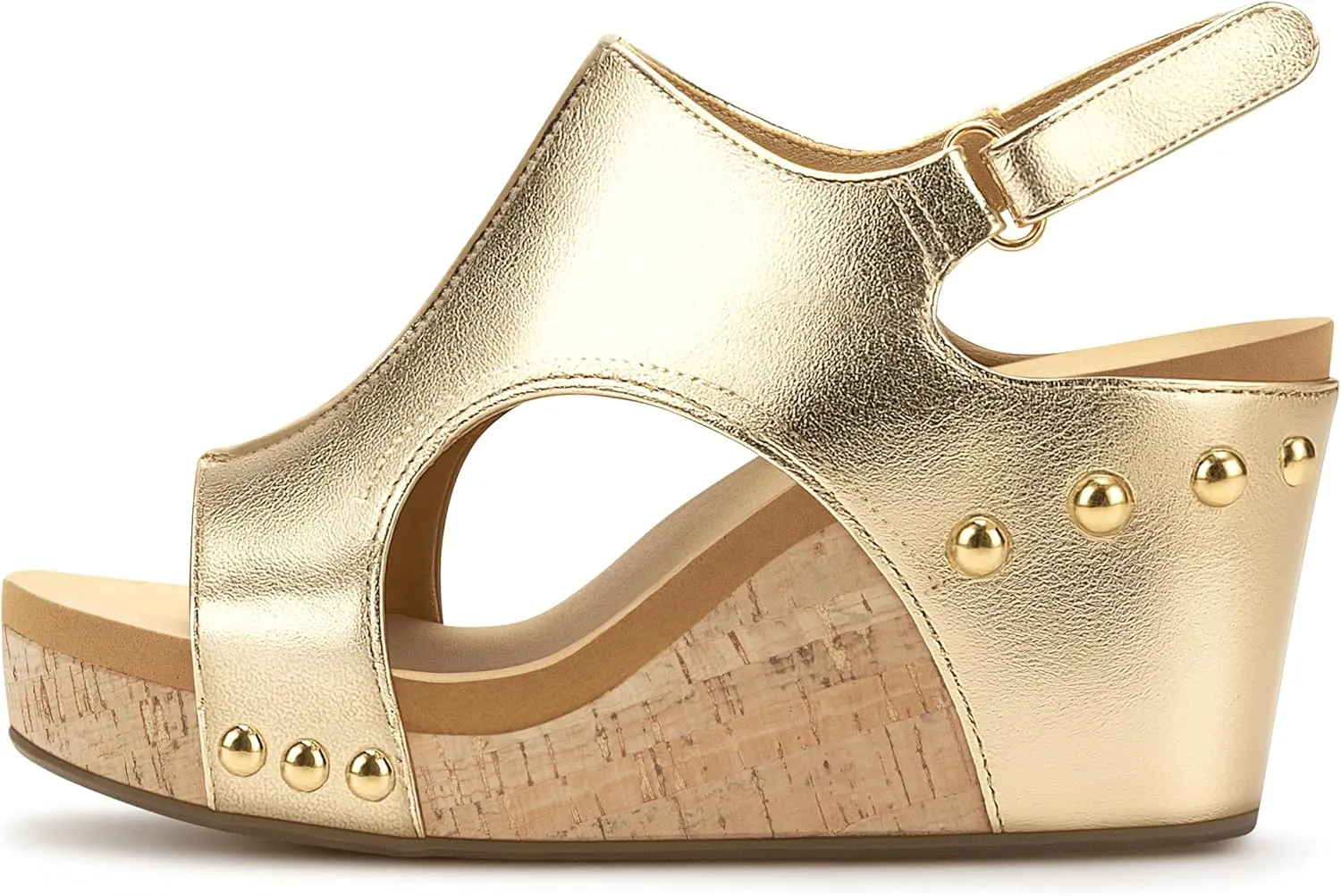 PARTY Womens Wedge Sandals With Strap for Dressy Ladies Sandals Casual 3 Inch Wedge