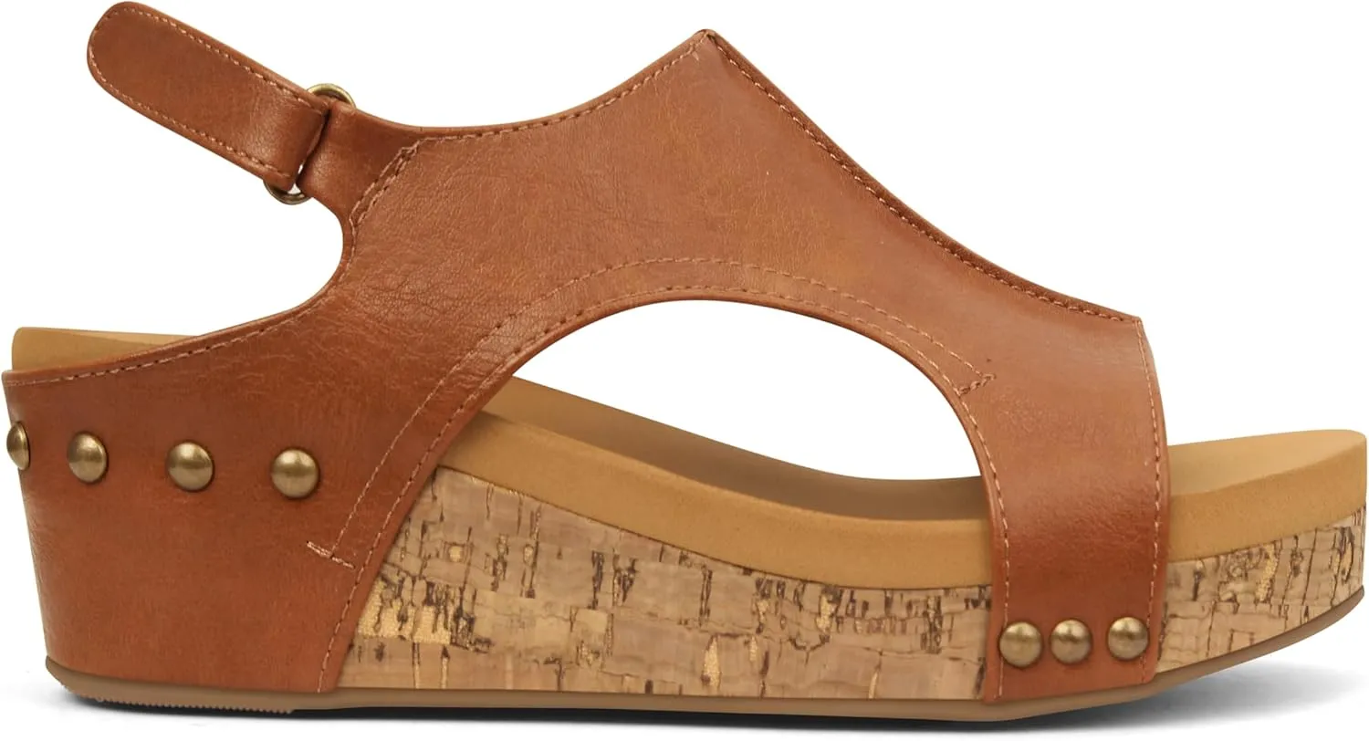 PARTY Womens Wedge Sandals With Strap for Dressy Ladies Sandals Casual Wedge